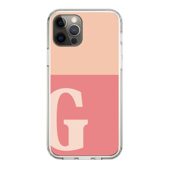 Slim Protection Case［ Original - initial two tone - G pink ］