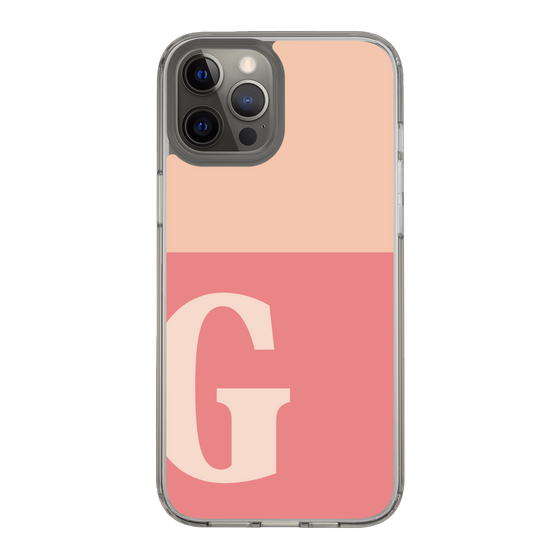 Slim Protection Case［ Original - initial two tone - G pink ］