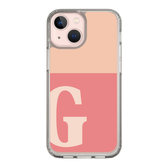 Slim Protection Case［ Original - initial two tone - G pink ］