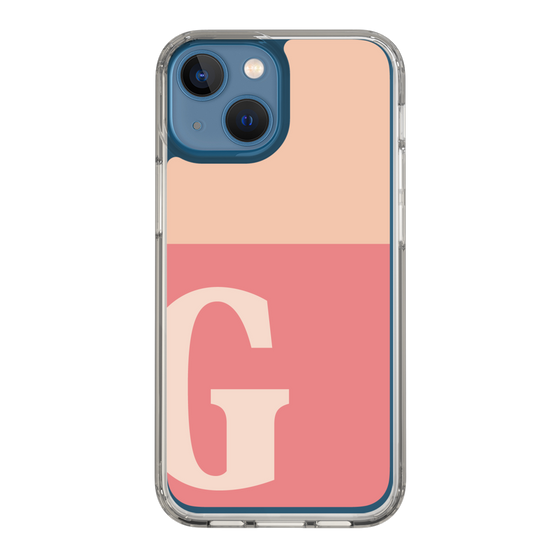 Slim Protection Case［ Original - initial two tone - G pink ］