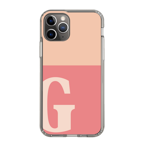 Slim Protection Case［ Original - initial two tone - G pink ］