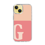 Slim Protection Case［ Original - initial two tone - G pink ］