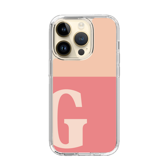 Slim Protection Case［ Original - initial two tone - G pink ］