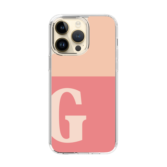 Slim Protection Case［ Original - initial two tone - G pink ］
