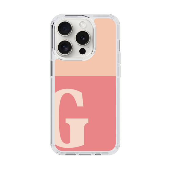 Slim Protection Case［ Original - initial two tone - G pink ］