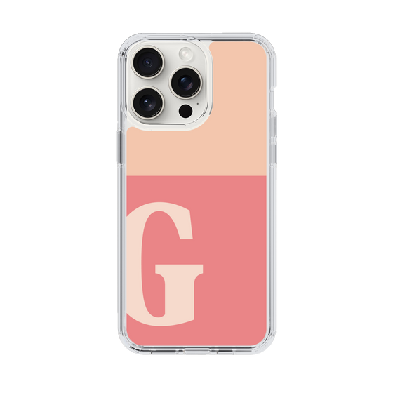 Slim Protection Case［ Original - initial two tone - G pink ］