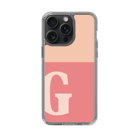 Slim Protection Case［ Original - initial two tone - G pink ］