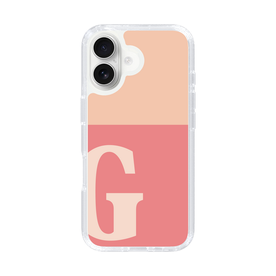 Slim Protection Case［ オリジナル - initial two tone - G pink ］