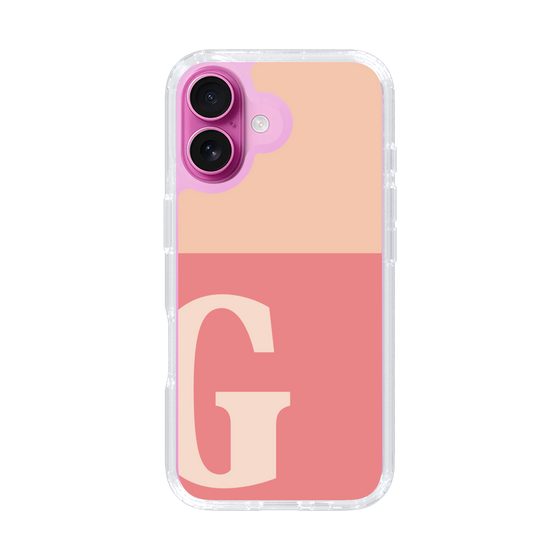 Slim Protection Case［ オリジナル - initial two tone - G pink ］
