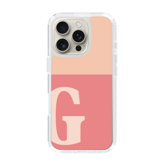 Slim Protection Case［ オリジナル - initial two tone - G pink ］