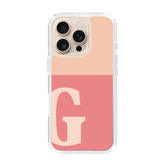Slim Protection Case［ オリジナル - initial two tone - G pink ］