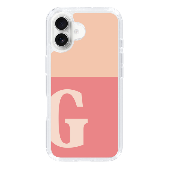 Slim Protection Case［ オリジナル - initial two tone - G pink ］