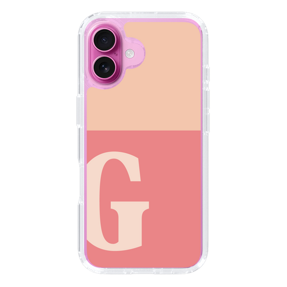 Slim Protection Case［ オリジナル - initial two tone - G pink ］