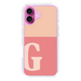 Slim Protection Case［ オリジナル - initial two tone - G pink ］
