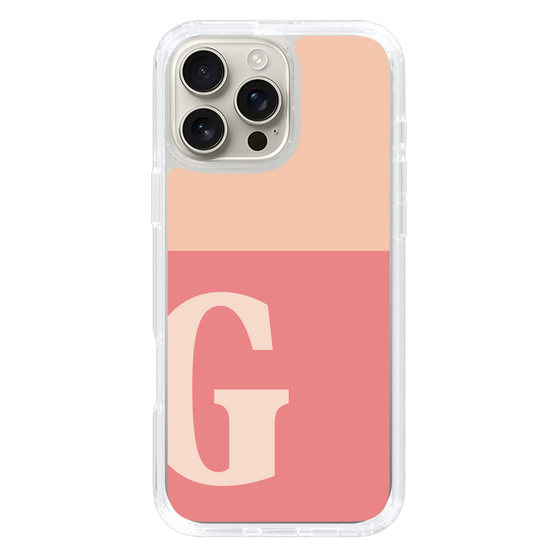 Slim Protection Case［ オリジナル - initial two tone - G pink ］