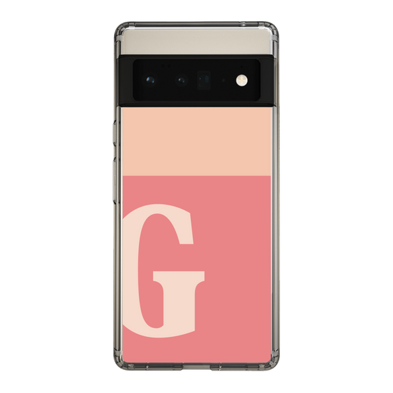 Slim Protection Case［ Original - initial two tone - G pink ］