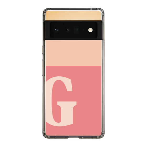 Slim Protection Case［ Original - initial two tone - G pink ］