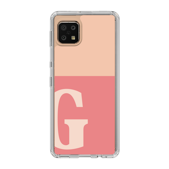 Slim Protection Case［ Original - initial two tone - G pink ］