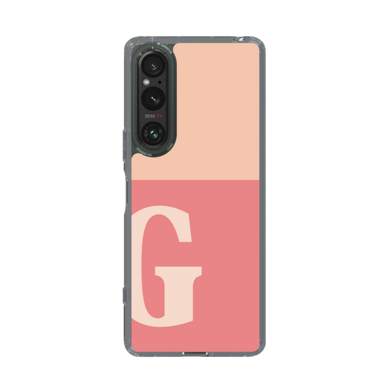 Slim Protection Case［ Original - initial two tone - G pink ］