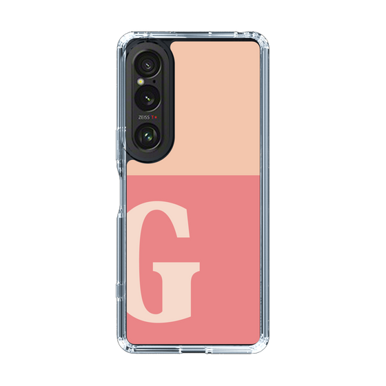 Slim Protection Case［ Original - initial two tone - G pink ］