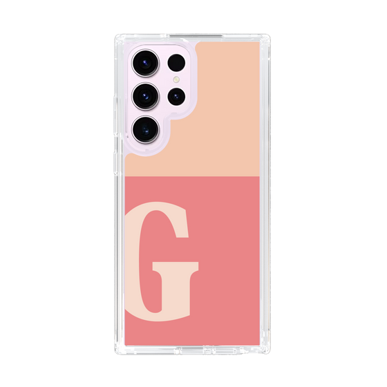 Slim Protection Case［ Original - initial two tone - G pink ］