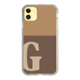Slim Protection Case［ Original - initial two tone - G brown ］