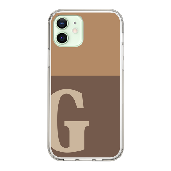 Slim Protection Case［ Original - initial two tone - G brown ］