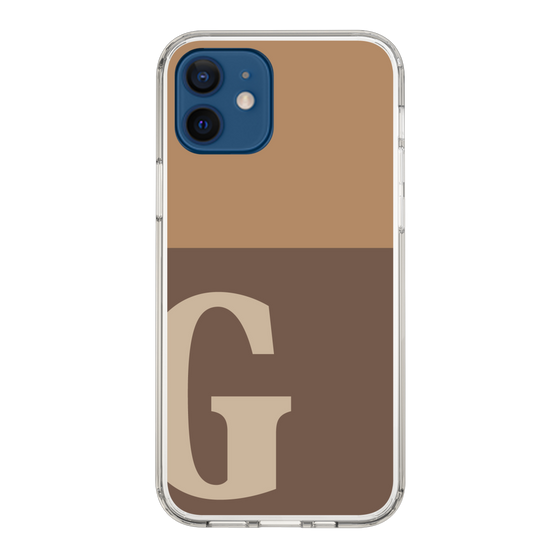 Slim Protection Case［ Original - initial two tone - G brown ］