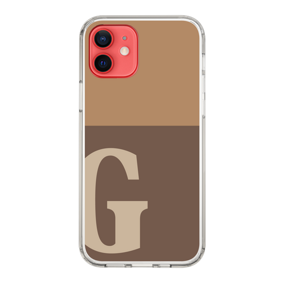 Slim Protection Case［ Original - initial two tone - G brown ］