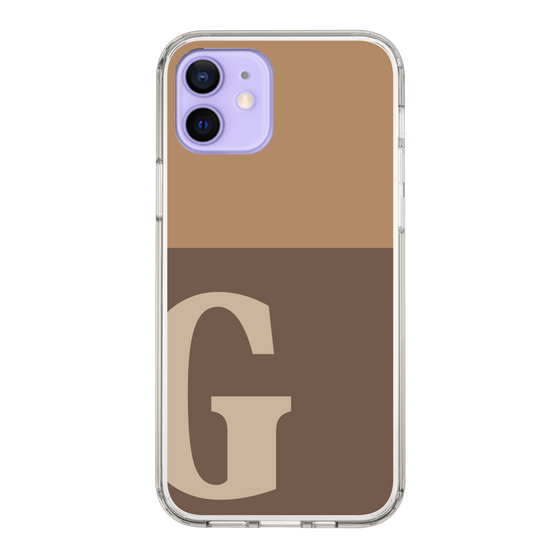 Slim Protection Case［ Original - initial two tone - G brown ］