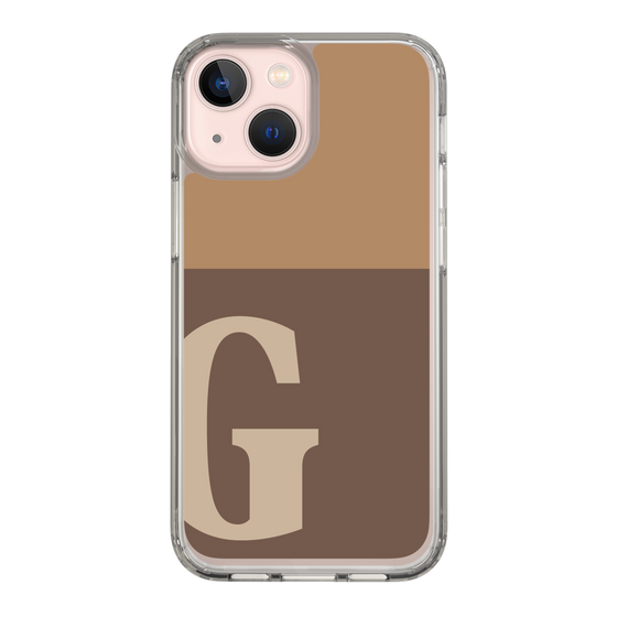 Slim Protection Case［ Original - initial two tone - G brown ］