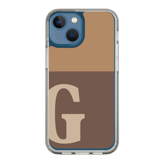 Slim Protection Case［ Original - initial two tone - G brown ］