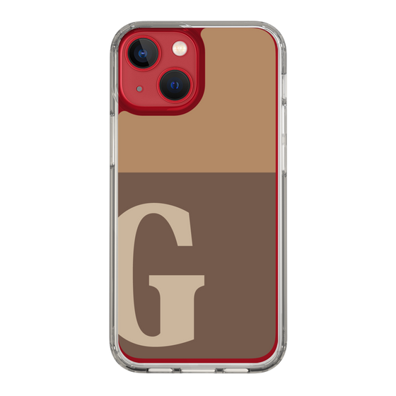 Slim Protection Case［ Original - initial two tone - G brown ］