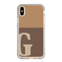 Slim Protection Case［ Original - initial two tone - G brown ］