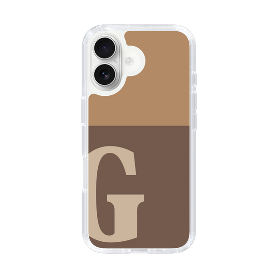 Slim Protection Case［ オリジナル - initial two tone - G brown ］