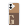Slim Protection Case［ オリジナル - initial two tone - G brown ］