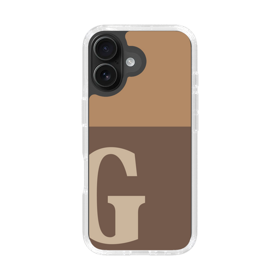Slim Protection Case［ オリジナル - initial two tone - G brown ］