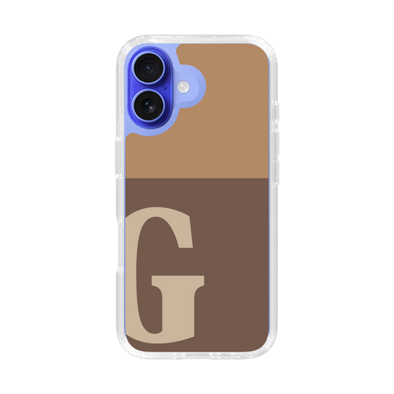 Slim Protection Case［ オリジナル - initial two tone - G brown ］