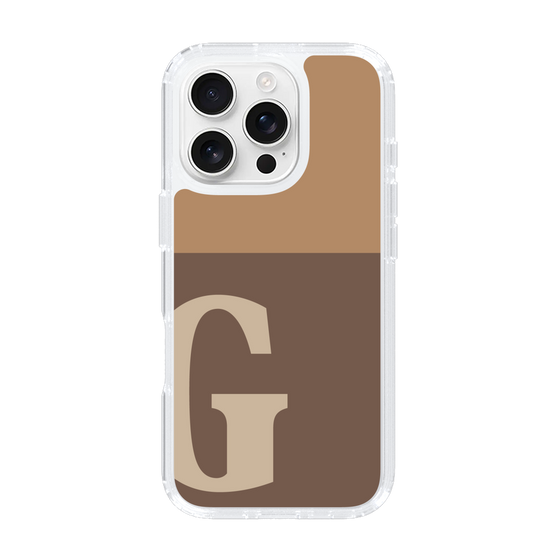 Slim Protection Case［ オリジナル - initial two tone - G brown ］