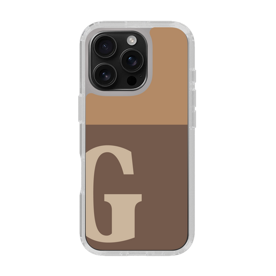 Slim Protection Case［ オリジナル - initial two tone - G brown ］