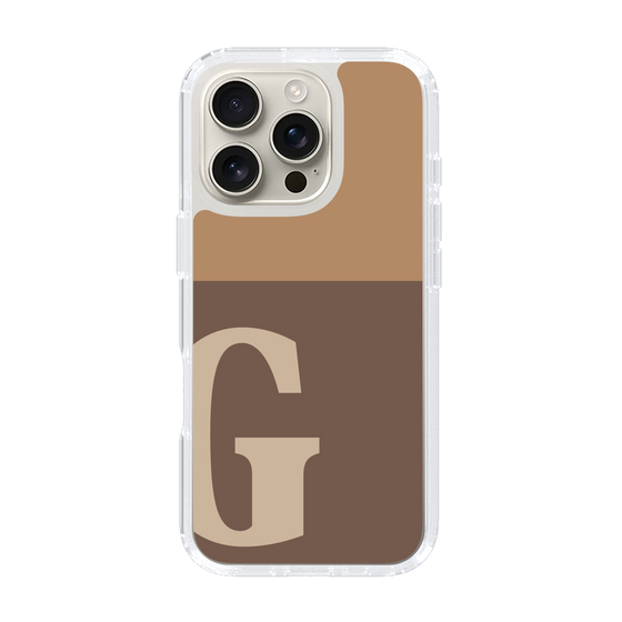 Slim Protection Case［ オリジナル - initial two tone - G brown ］