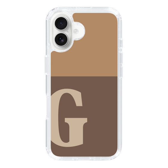 Slim Protection Case［ オリジナル - initial two tone - G brown ］