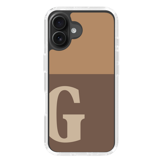 Slim Protection Case［ オリジナル - initial two tone - G brown ］