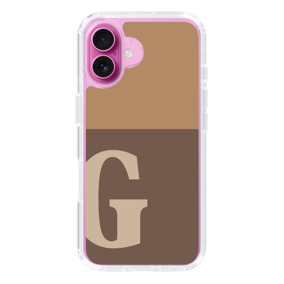 Slim Protection Case［ オリジナル - initial two tone - G brown ］