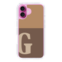 Slim Protection Case［ オリジナル - initial two tone - G brown ］