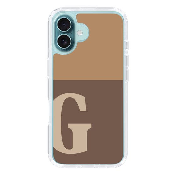 Slim Protection Case［ オリジナル - initial two tone - G brown ］