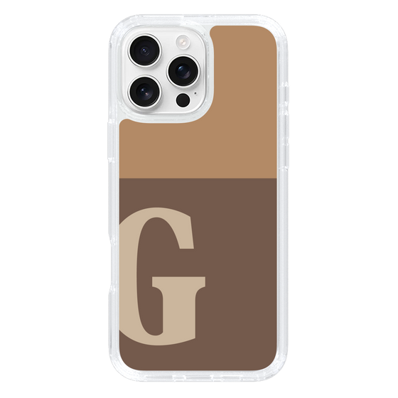 Slim Protection Case［ オリジナル - initial two tone - G brown ］