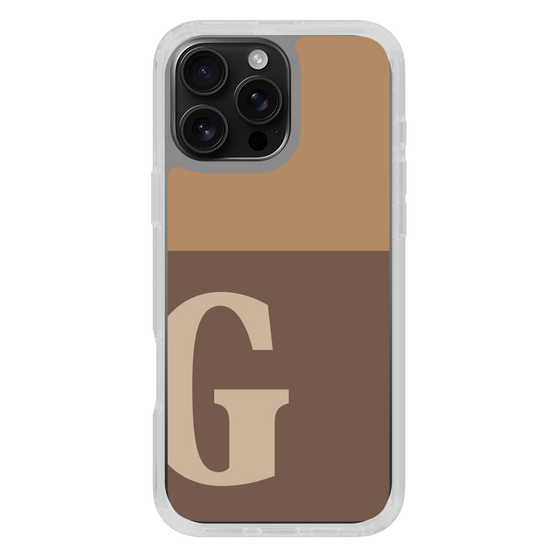 Slim Protection Case［ オリジナル - initial two tone - G brown ］