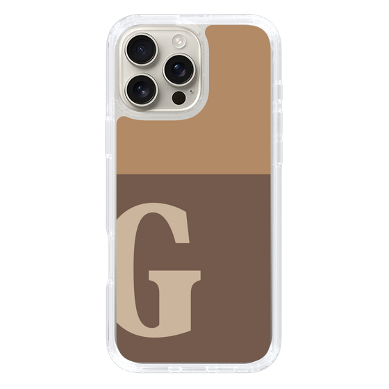 Slim Protection Case［ オリジナル - initial two tone - G brown ］