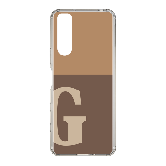 Slim Protection Case［ Original - initial two tone - G brown ］